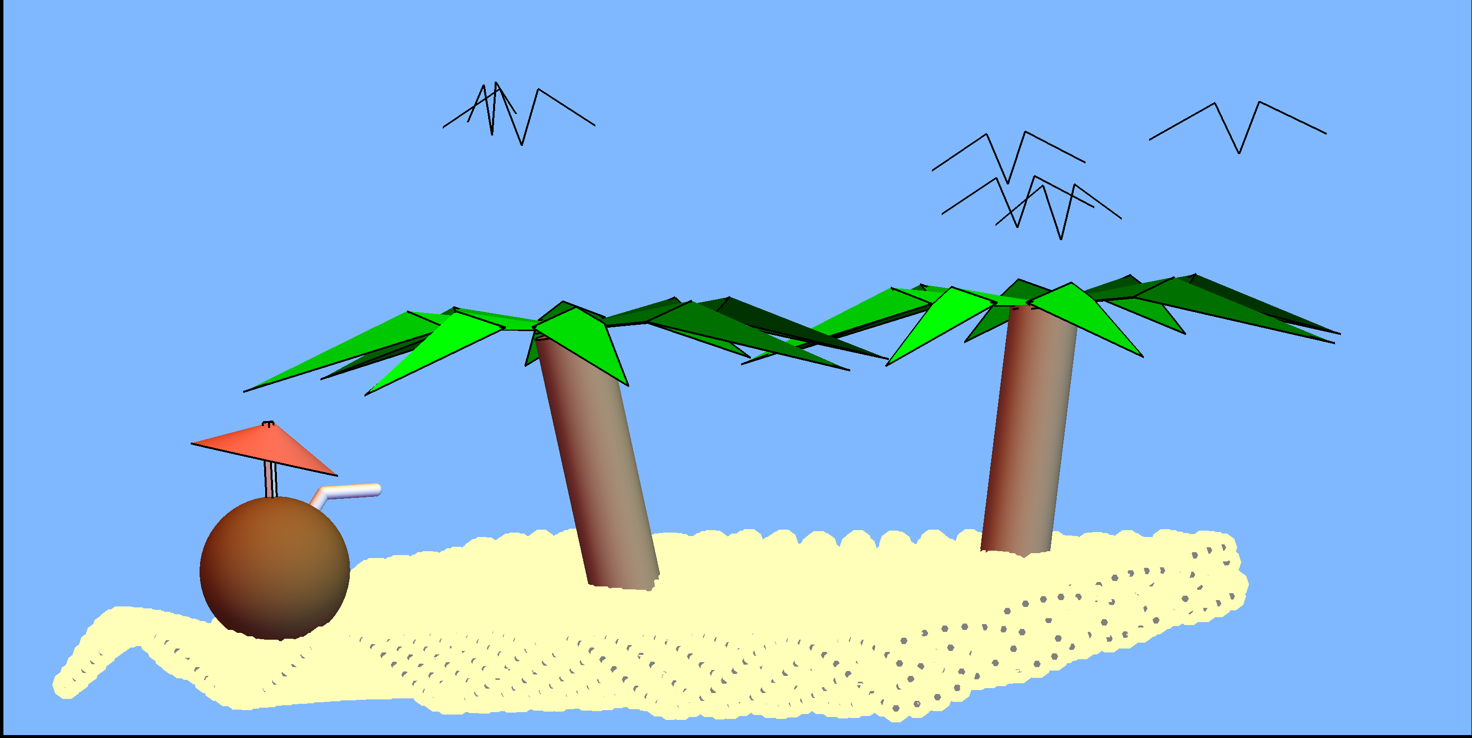 Mathematica Graphics3D Beach Image